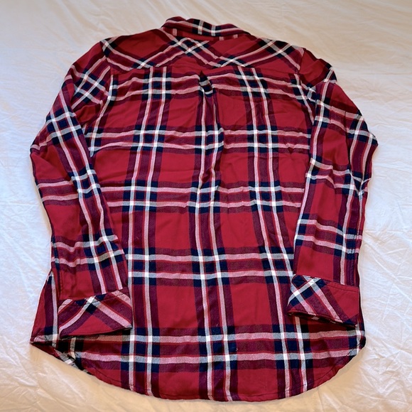 Rails button down shirt. Red/black/white plaid. Size small - Picture 2 of 5